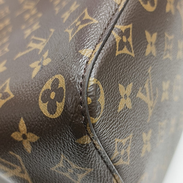 NÉONOÉ MM Monogram Coated Canvas Brown