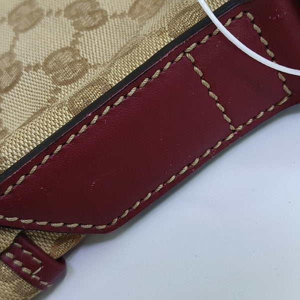 Monogram Canvas Shoulder Bag Beige
