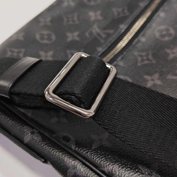DISTRICT MM Monogram Coated Canvas Black