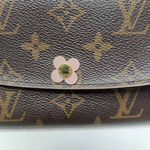 EMILIE Monogram Coated Canvas Brown Wallet