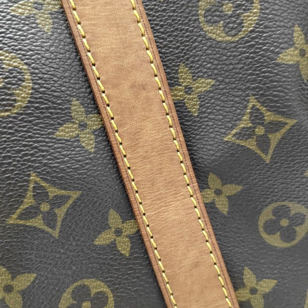KEEPALL 60 Monogram Coated Canvas Brown
