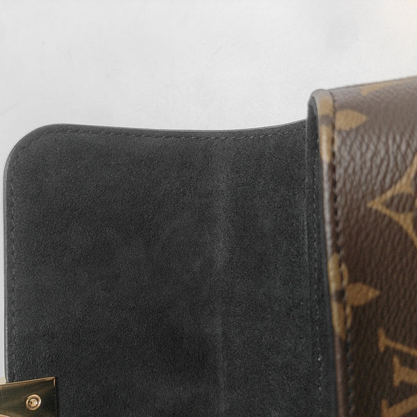 LOCKY BB Monogram Coated Canvas Brown