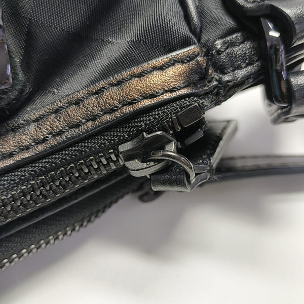 Nylon Shoulder Bag Black
