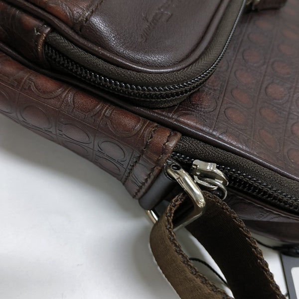 Calfskin Shoulder Bag Brown