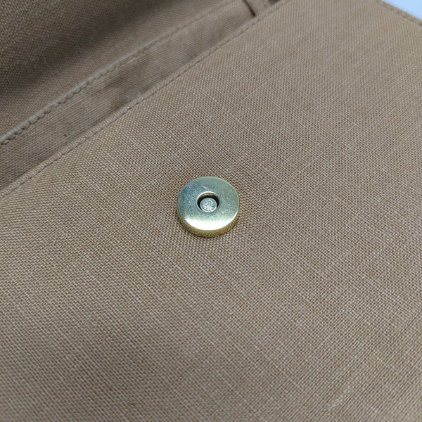 Fabric Shoulder Bag Brown