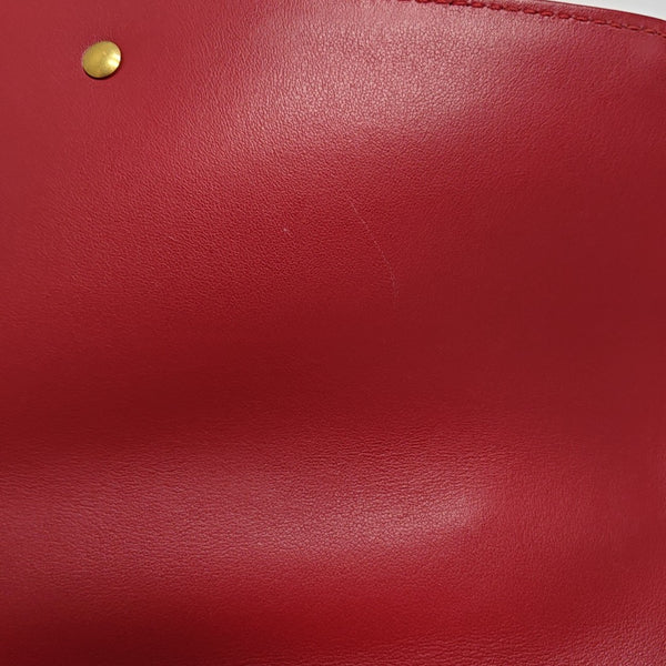 GG Marmont Small Quilted Calfskin Red
