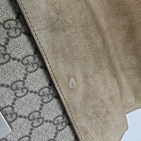 Dionysus Mini Monogram Coated Canvas Beige