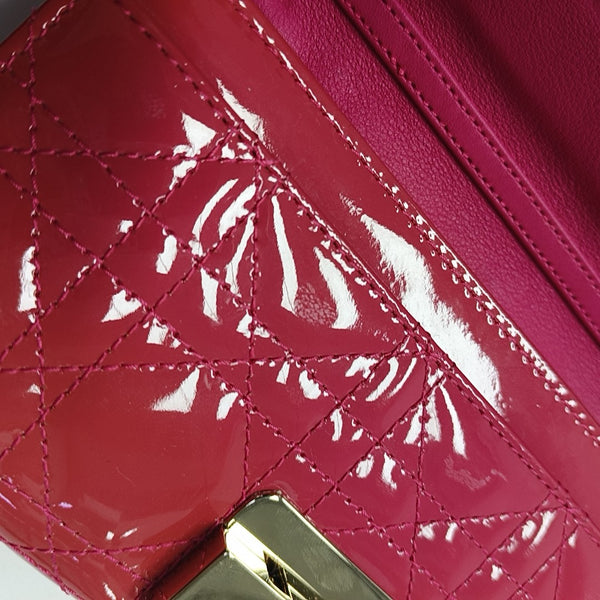 Miss Dior Cannage Patent Leather Red