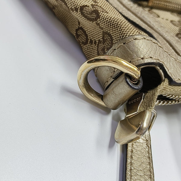 Monogram Canvas Tote Bag Beige