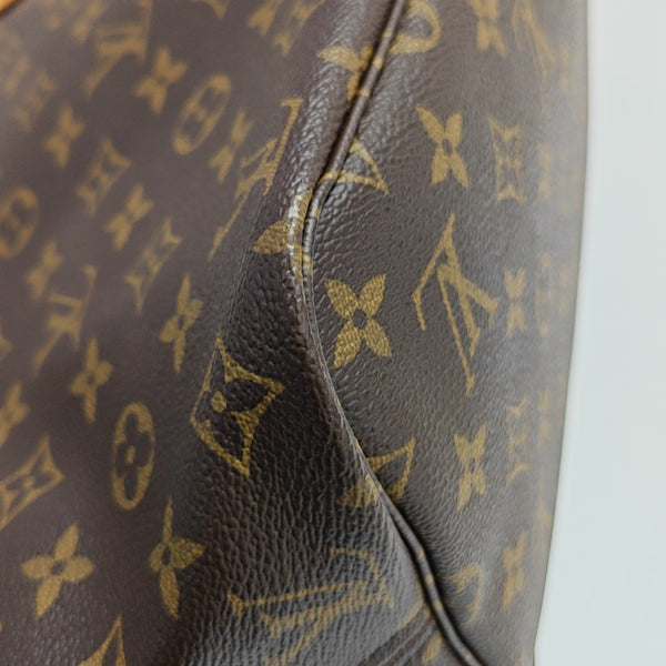 NEVERFULL MM Monogram Coated Canvas Brown