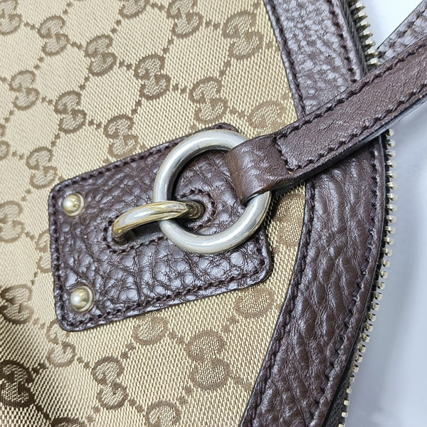 Monogram Canvas Tote Bag Brown