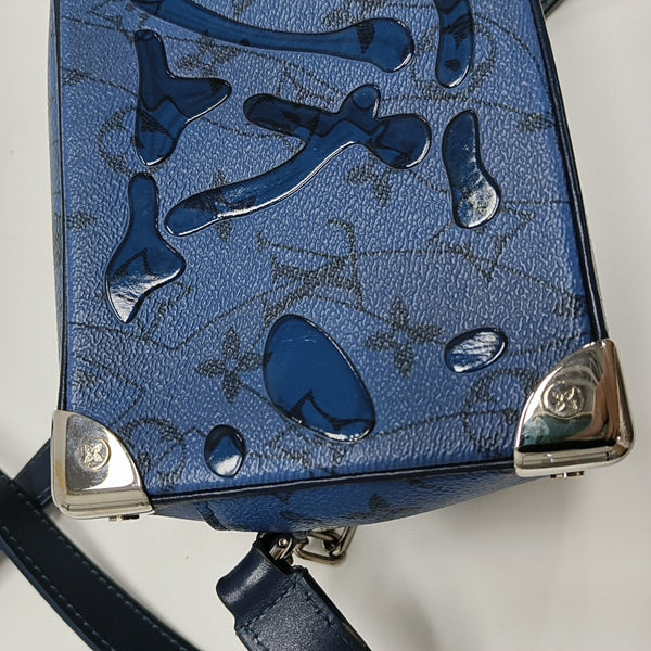 SOFT TRUNK Mini Monogram Coated Canvas Blue
