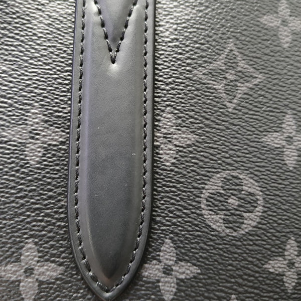 DAVIS Monogram Coated Canvas Black