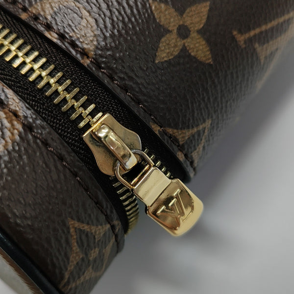 Vanity Chain Pouch Monogram Coated Canvas Brown