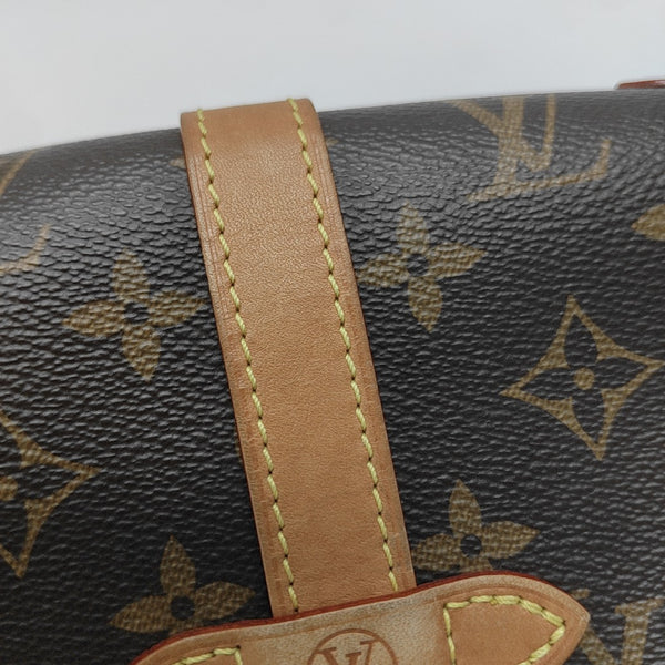 SAUMUR BB Monogram Coated Canvas Brown