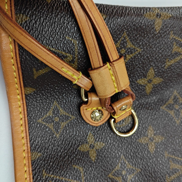 NEVERFULL MM Monogram Coated Canvas Brown