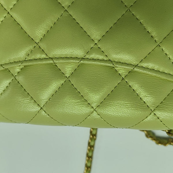 Quilted Lambskin Green