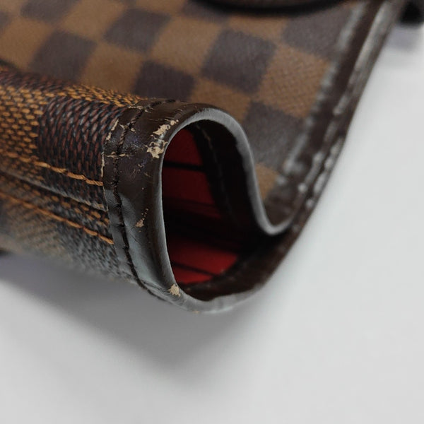 NEVERFULL MM Damier Ebene Coated Canvas Brown