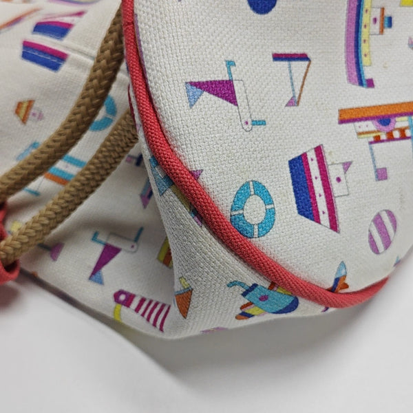 Canvas Bucket Bag White