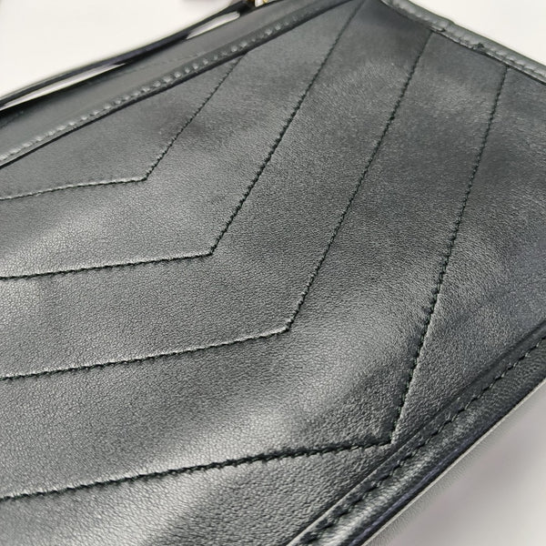 NIKI Small Chevron Lambskin Black