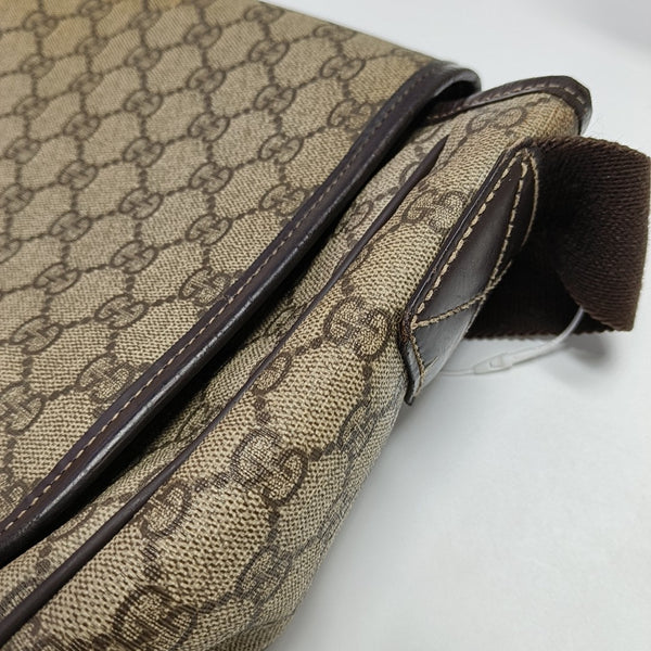 GG Messenger Monogram Coated Canvas Black