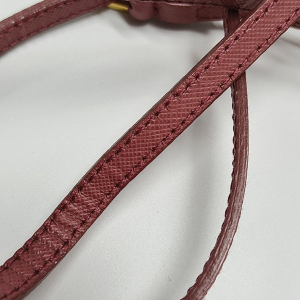 Promenade Mini Saffiano Calfskin Red