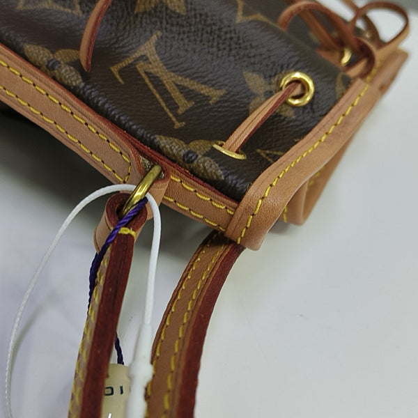 NÉONOÉ Nano Monogram Coated Canvas Brown