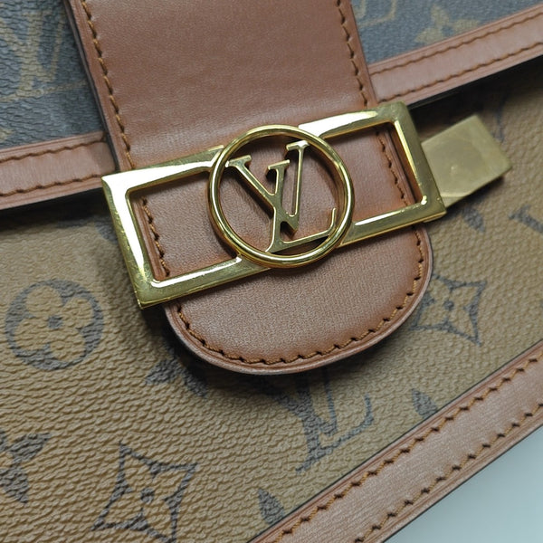 DAUPHINE MM Monogram Coated Canvas Brown
