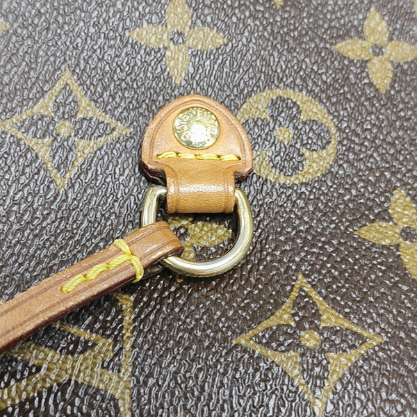 NEVERFULL MM Monogram Coated Canvas Brown