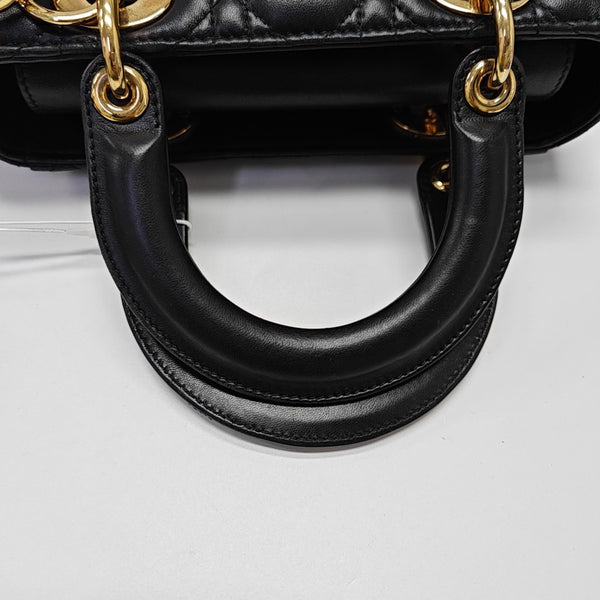 Lady Dior Small Cannage Lambskin Black