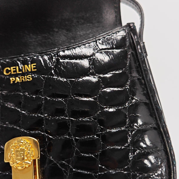 Calfskin Shoulder Bag Black