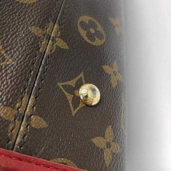 POPINCOURT PM Monogram Coated Canvas Brown