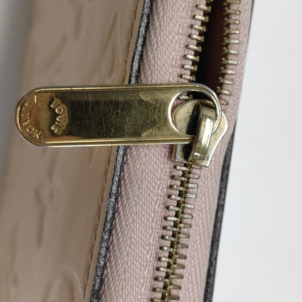 ZIPPY Monogram Patent Leather Yellow Wallet