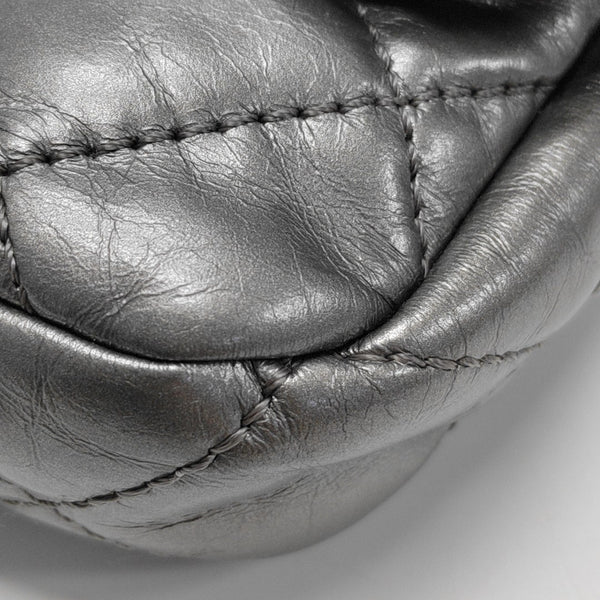 Quilted Calfskin Shoulder Bag Silver