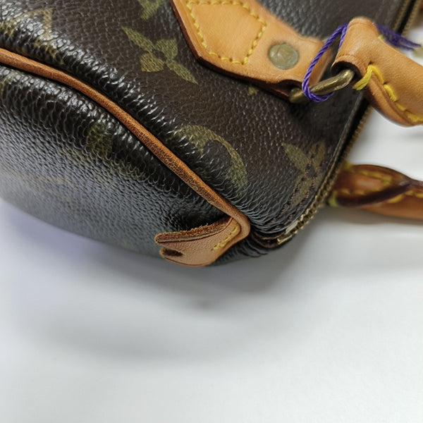 SPEEDY Monogram Coated Canvas Brown