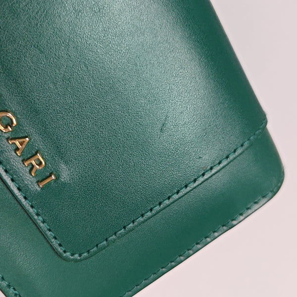 SERPENTI FOREVER Calfskin Green Wallet