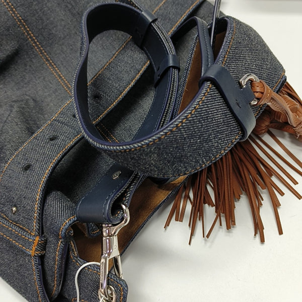 Denim Shoulder Bag Blue