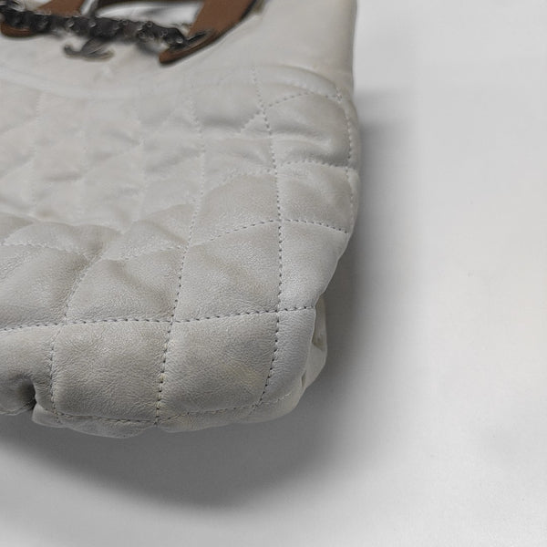 THE MIX Quilted Calfskin White