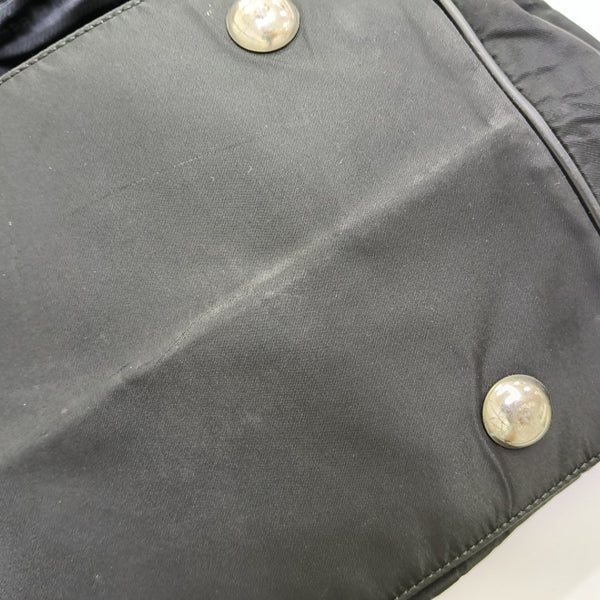 Nylon Top Handle Bag Black