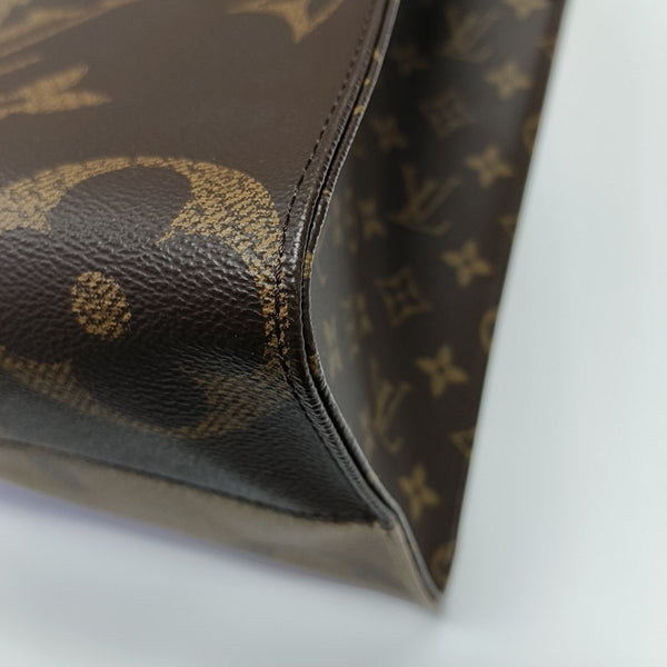 ONTHEGO MM Monogram Coated Canvas Brown