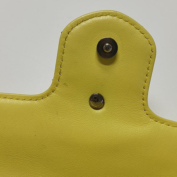 GG Marmont Mini Quilted Calfskin Yellow
