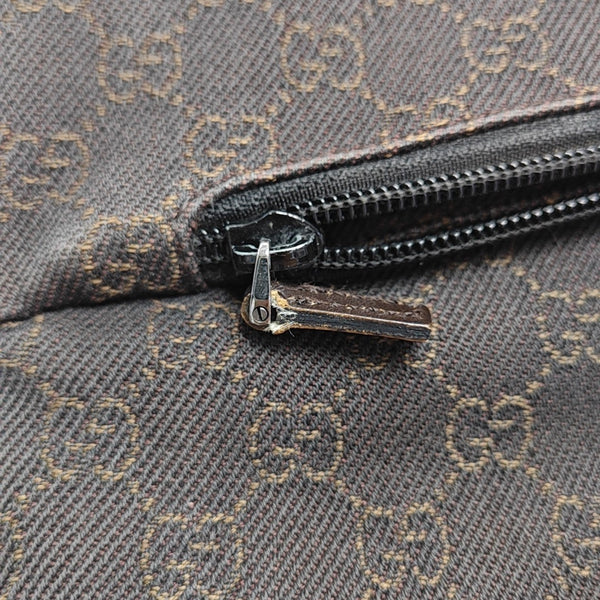 Monogram Canvas Top Handle Bag Brown