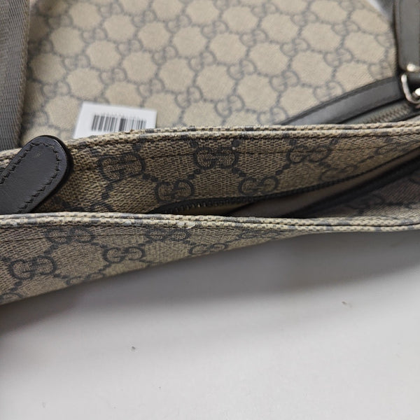 Messenger Monogram Coated Canvas Beige