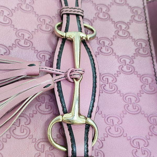 Emily Chain Monogram Calfskin Pink