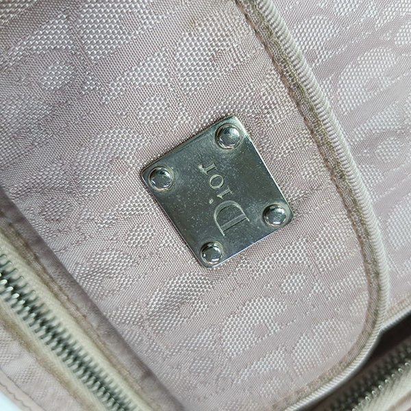 Oblique Canvas Belt Bag Pink