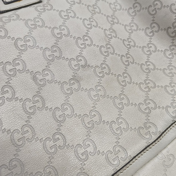 Monogram Calfskin Tote Bag Beige