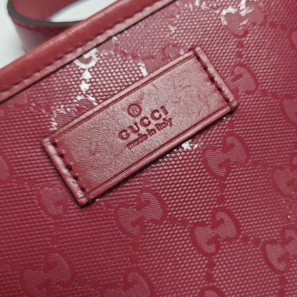 GG Imprime Monogram Coated Canvas Red