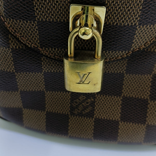 DUOMO Damier Ebene Coated Canvas Brown