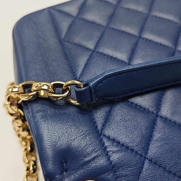 Quilted Lambskin Blue