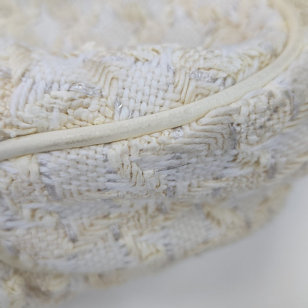 Fabric Top Handle Bag White